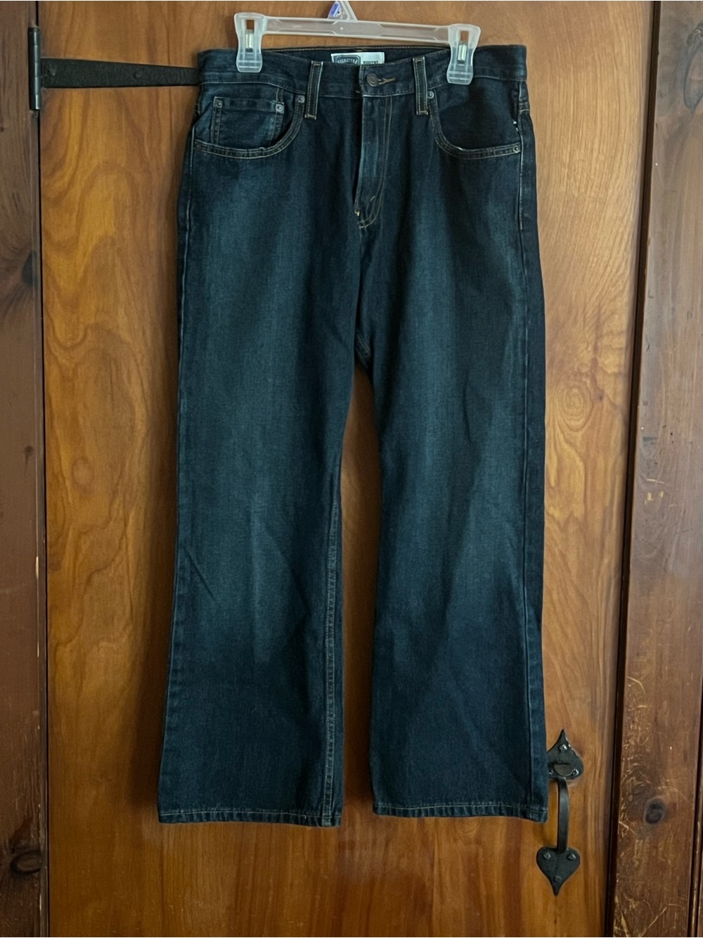Signature by Levi Strauss Black Straight Leg Jeans